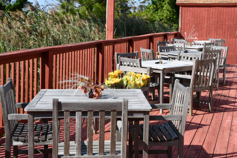 Accessible outside deck with beautiful bay view